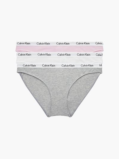 Calvin Klein Underwear HU138358 | Calvin Klein Carousel Női Bikini Alsó Fehér / Szürke